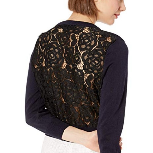 Karl Lagerfeld Tops - NWT Karl Lagerfeld Lace Back Cardigan